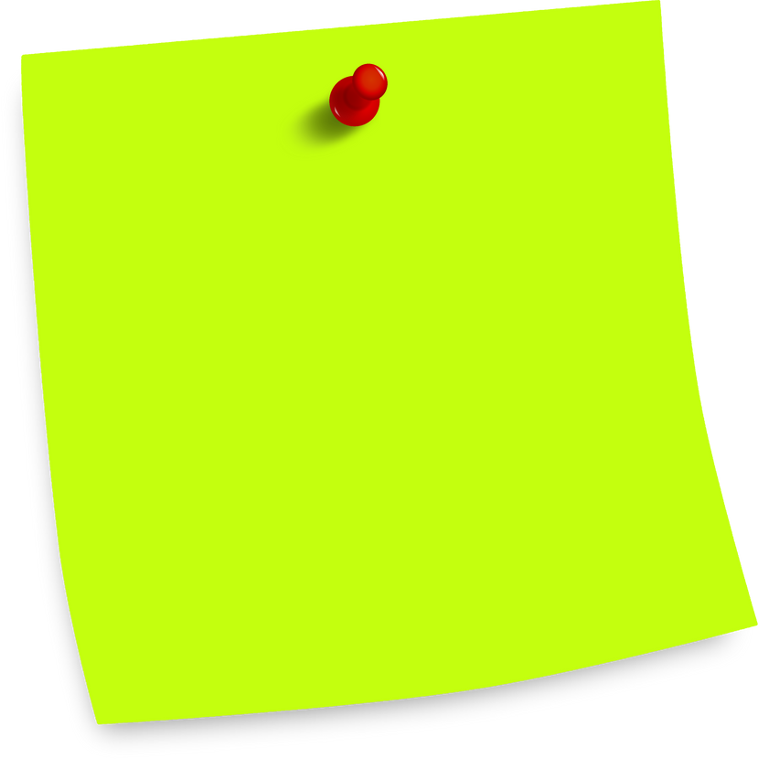 Neon Lime Sticky Note 